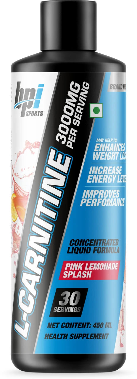 BPI Sports L-Carnitine - 450ml - 30 servings Pink Lemonade Splash