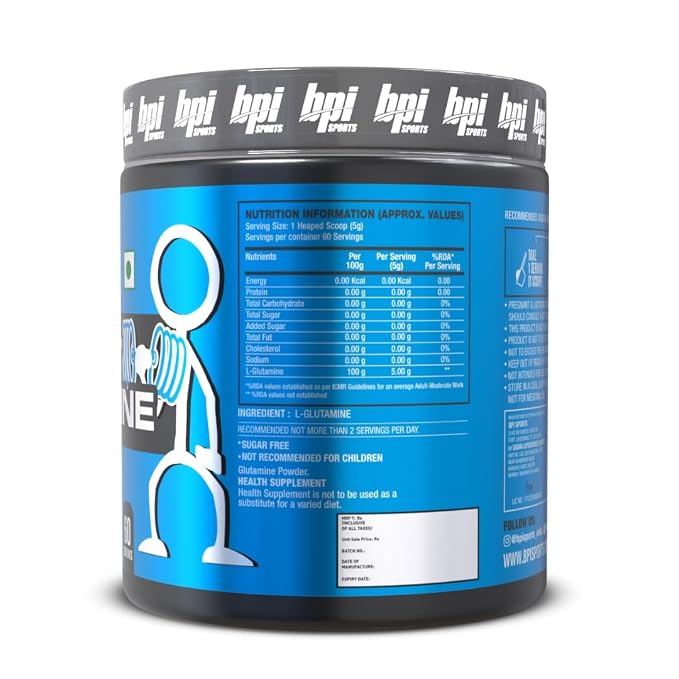 BPI Sports ग्लूटामाइन- 60 सर्विंग्स- 300 gm