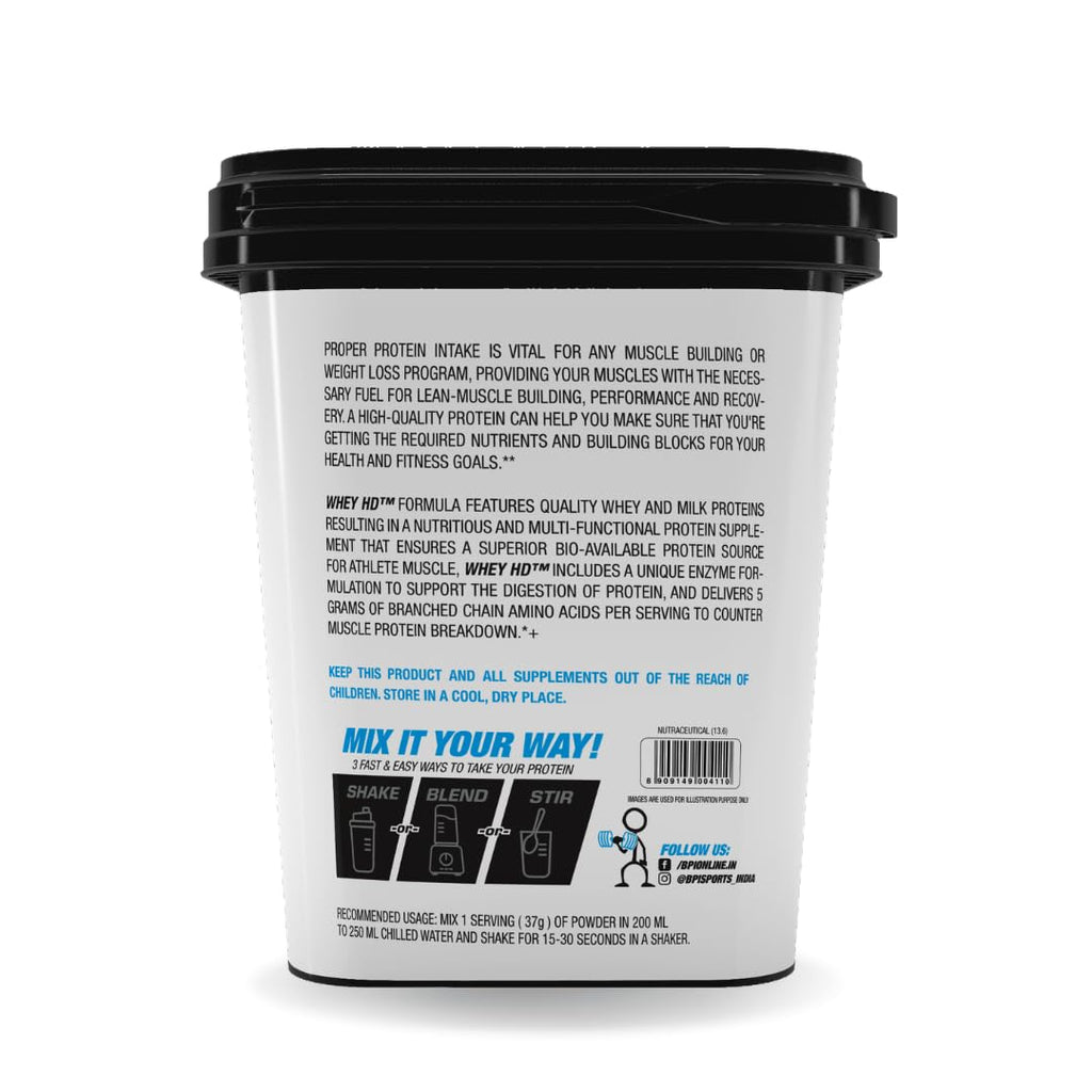BPI Sports व्हे HD प्रोटीन पाउडर 4KG (4 x 1KG मल्टी फ्लेवर पैक) | 25g प्रोटीन, 5.5g BCAA, 4.3g ग्लूटामाइन | मसल रिकवरी और लीन मसल | चॉकलेट डिलाइट, वेनिला आइसक्रीम, क्लासिक कोल्ड कॉफी, अमेरिकन आइसक्रीम