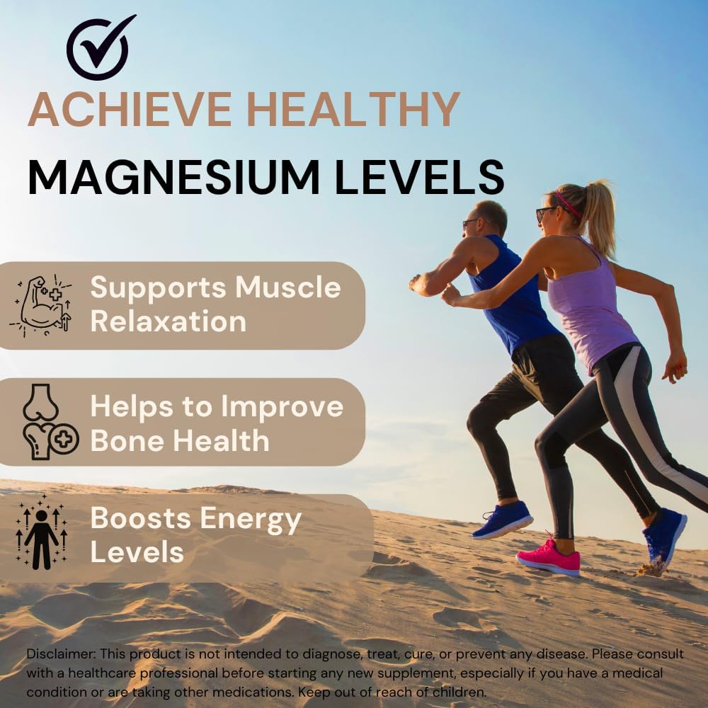 Pure Nutrition Magnesium Glycinate with Zinc Supplement 350 mg - 60 Tablets | High Absorption Magnesium Supplement for Bone, Muscle & Nerve Vitality | Supports Calm, Sleep Quality & Cramp Relief