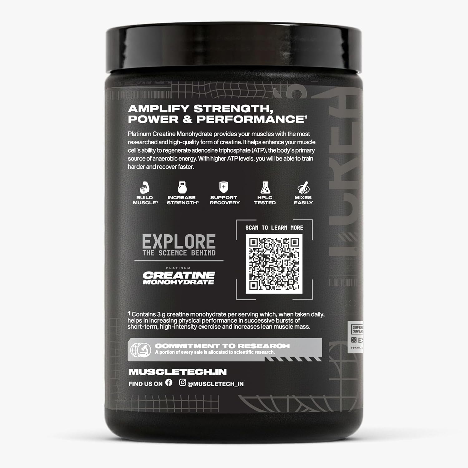 MuscleTech प्लैटिनम क्रिएटिन माइक्रोनाइज्ड पाउडर | 83 सर्विंग्स, ट्रॉपिकल टैंगो | स्ट्रेंथ, पावर और मसल रिकवरी में सुधार करता है |Muscletech क्रिएटिन फ्लेवर्ड - 332g