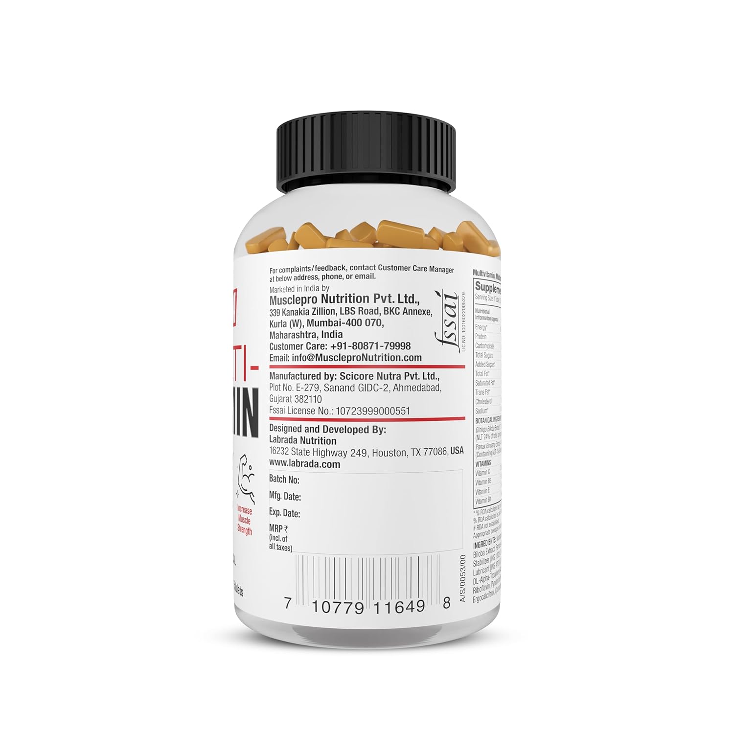Labrada Daily Vitamin 60 tab