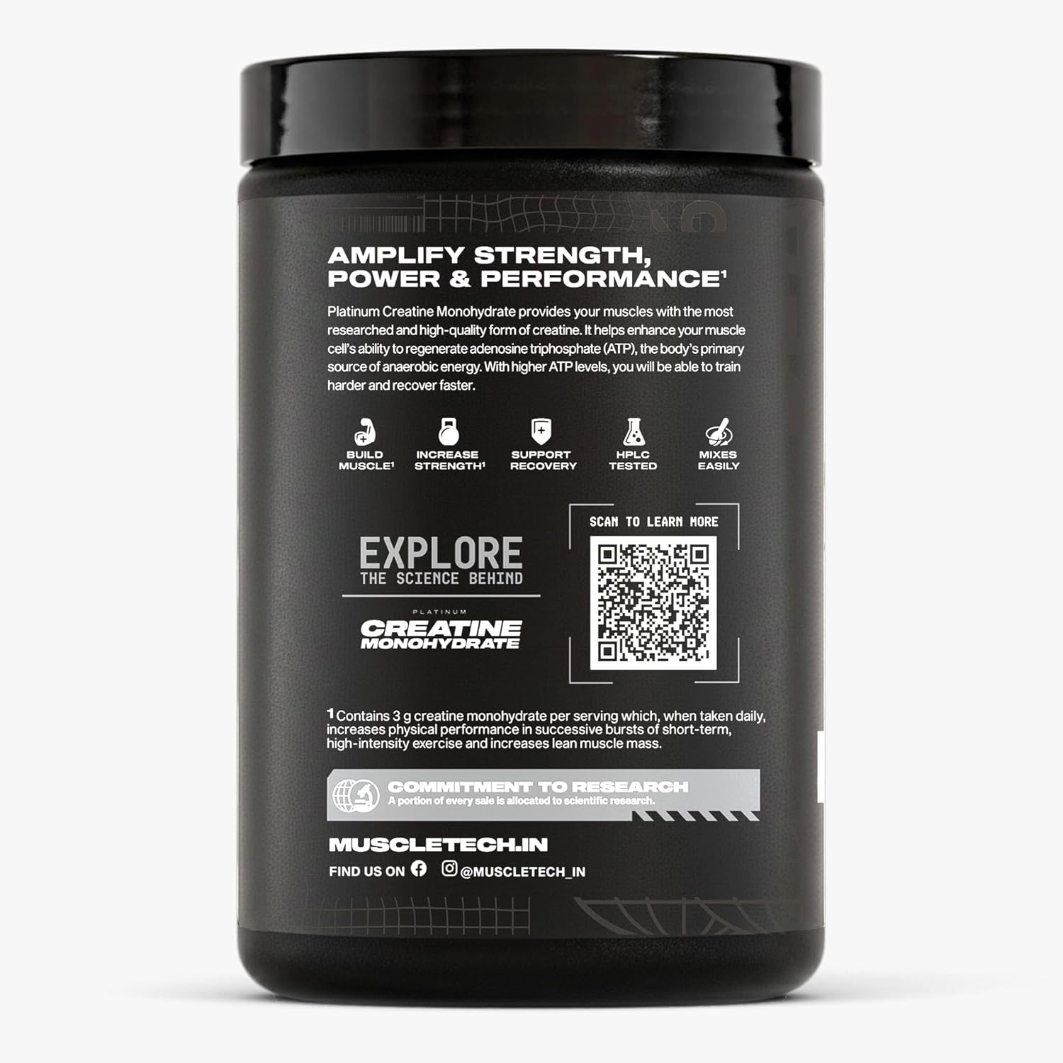 MuscleTech Platinum Creatine माइक्रोनाइज्ड पाउडर | 83 सर्विंग्स, साइट्रस ब्लास्ट | स्ट्रेंथ, पावर और मसल रिकवरी में सुधार करता है |Muscletech क्रिएटिन फ्लेवर्ड - 315g