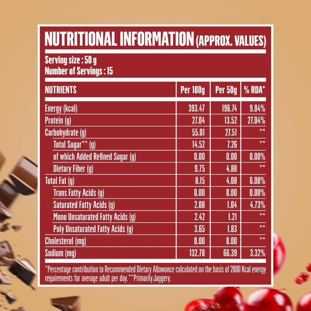 Doctor's Choice High Protein Oats 750g Dark Chocolate