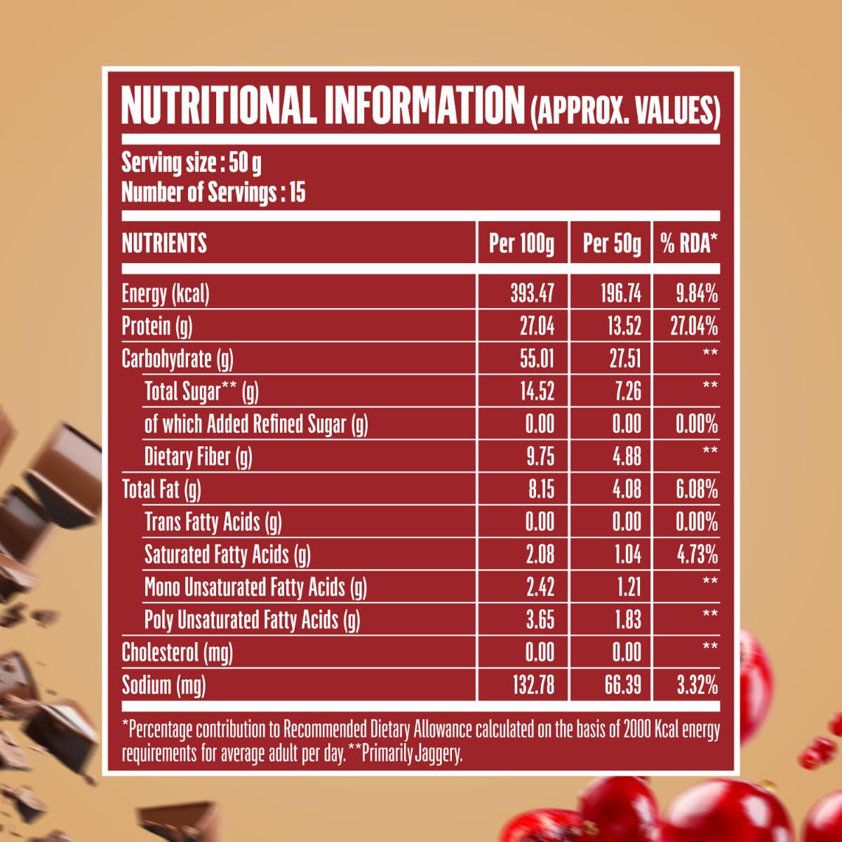 Doctor's Choice High Protein Oats 750g Dark Chocolate
