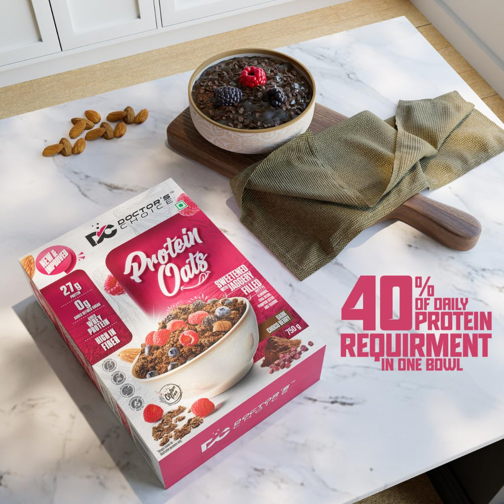 Doctor's Choice High Protein Oats 750g Dark Chocolate