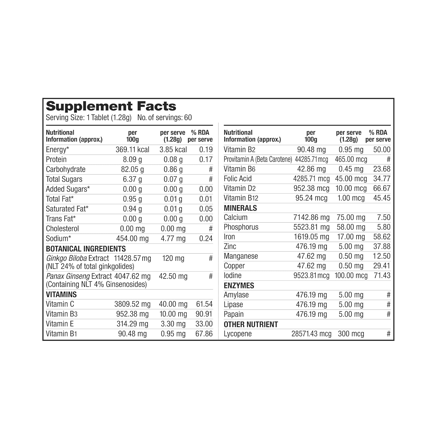 Labrada Daily Vitamin 60 tab