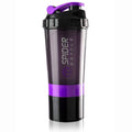 ATTRO Plastic Spider Shaker Bottle with Storage 500ml Protein Mixer Bottle with Compartment for Supplements, BPA-Free, Leakproof Gym Shaker Cup, Ideal for Workout, Gym, Travel