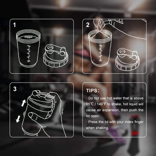 ATTRO Plastic Spider Shaker Bottle with Storage 500ml Protein Mixer Bottle with Compartment for Supplements, BPA-Free, Leakproof Gym Shaker Cup, Ideal for Workout, Gym, Travel