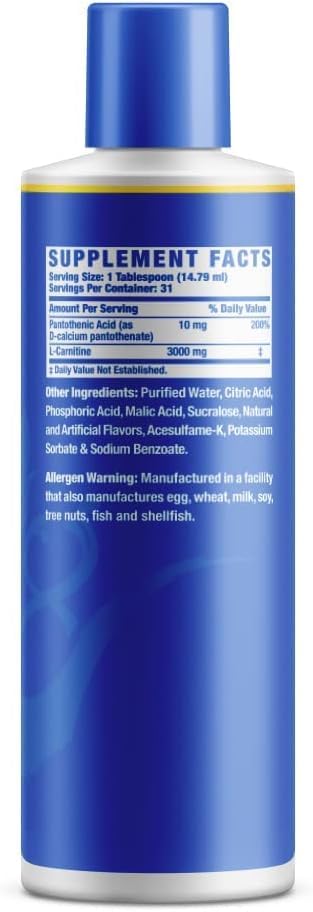 Ronnie Coleman Signature Series L-Carnitine 3000,Liquid Dietary Supplement,31 Servings (473.28 Ml Pack Of 1, Sour Apple)