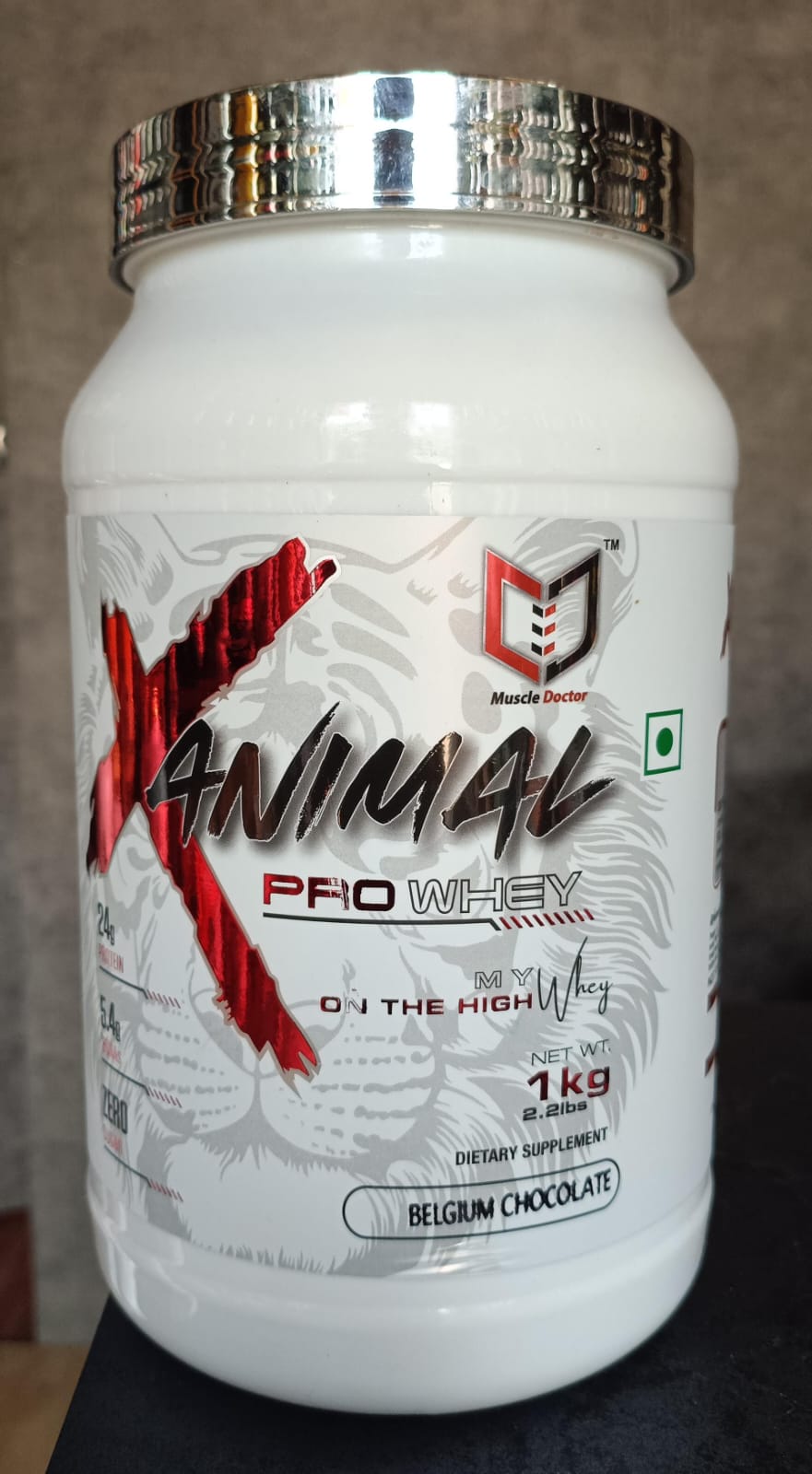 Muscle Doctor ANIMAL PRO Whey Protein (1 kg, Belgium Chocolate)
