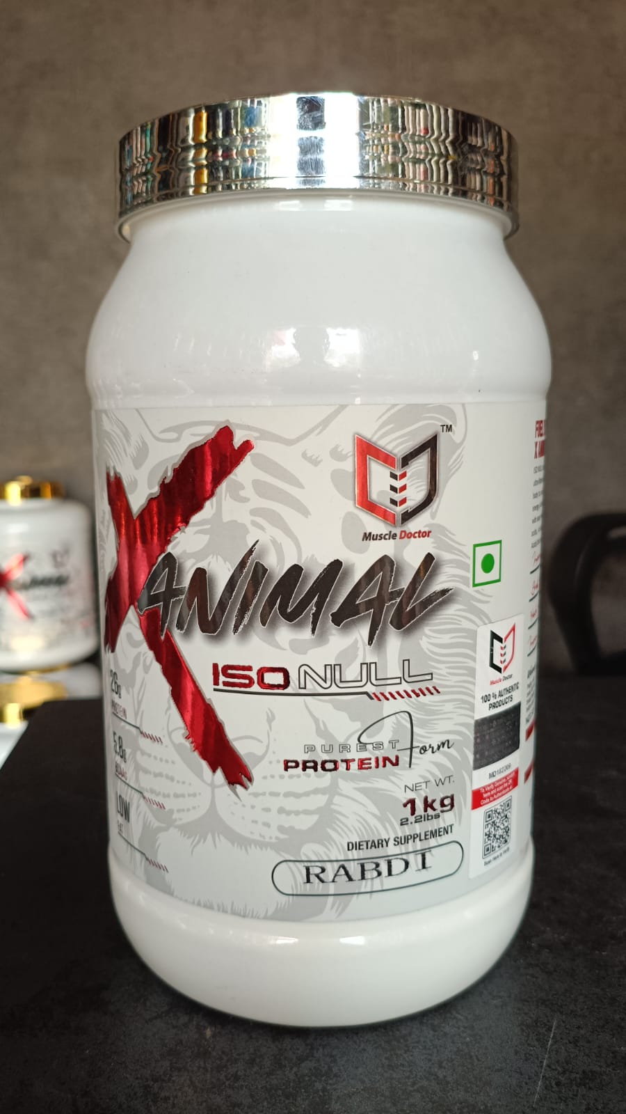 Muscle Doctor ANIMAL ISO NULL Whey Protein (1 kg, Rabdi Flavour)