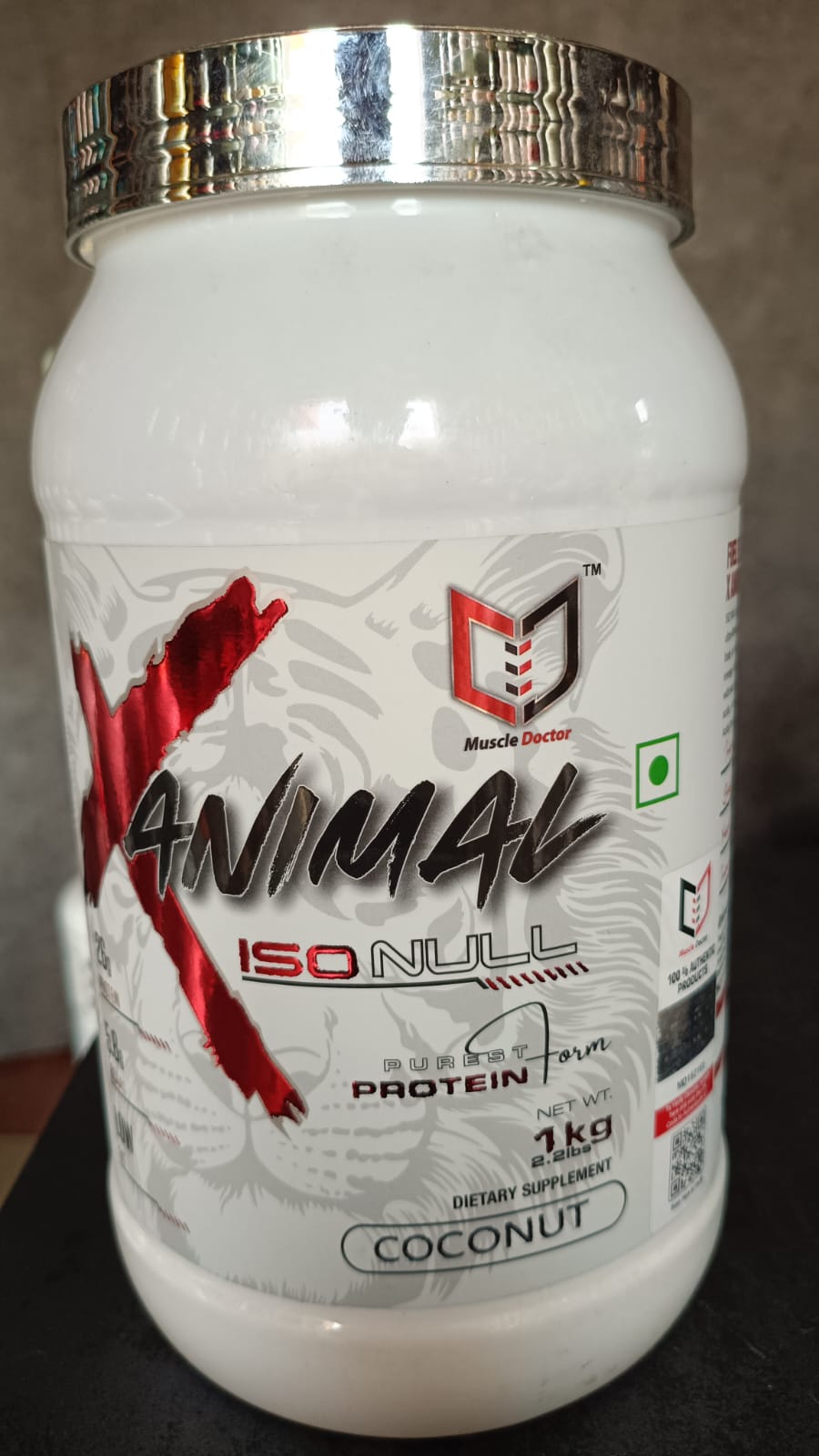 Muscle Doctor ANIMAL ISO NULL Whey Protein (1 kg, Coconut)