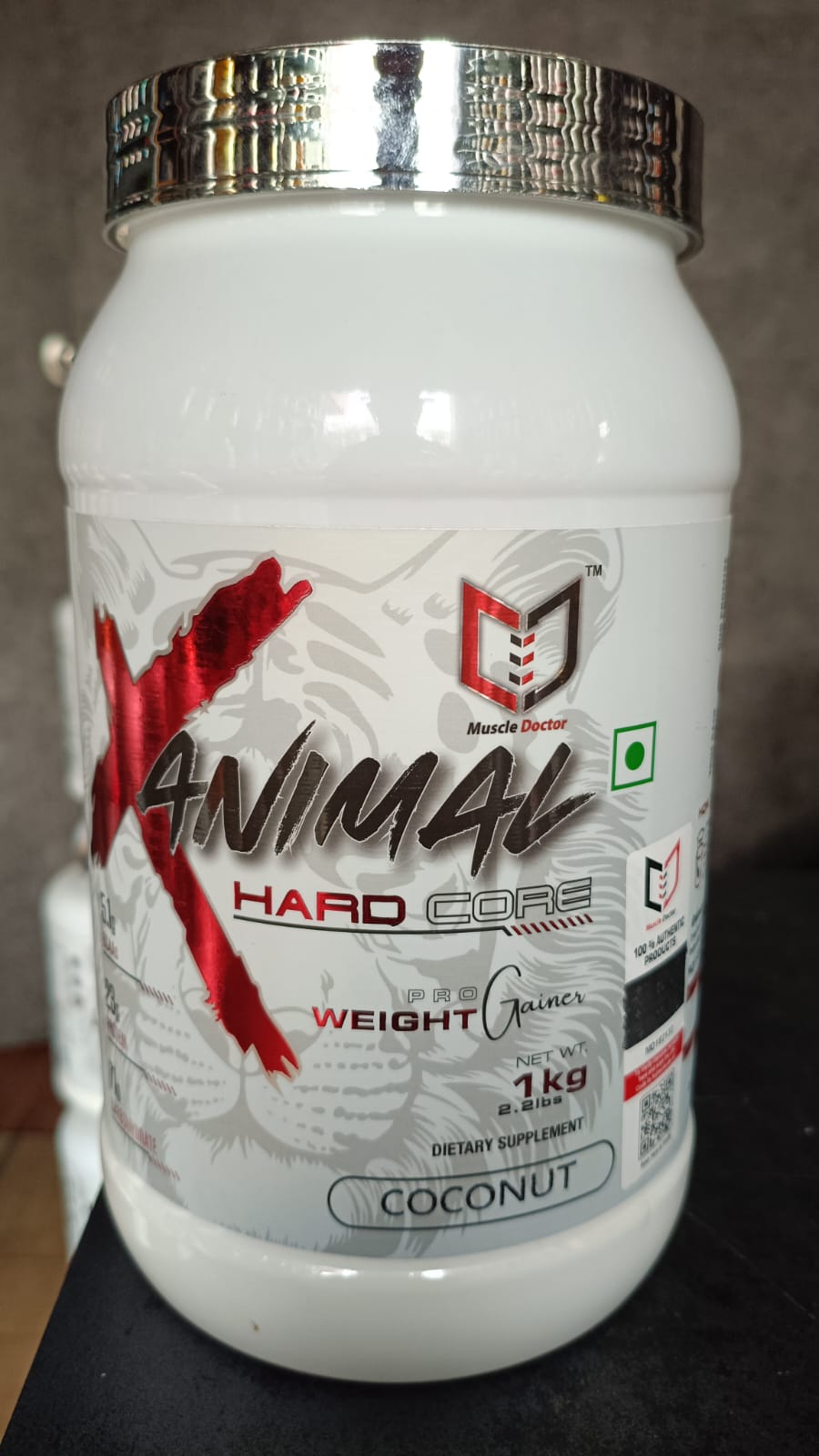 Muscle Doctor ANIMAL HARDCORE PRO Weight Gainers/Mass Gainers (1kg Coconut)