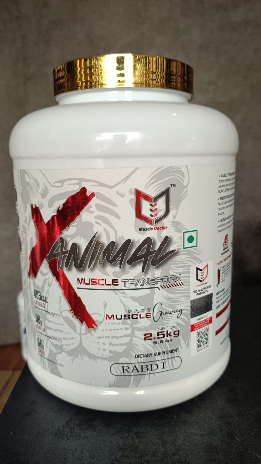 Muscle Doctor Muscle Transhform Muscle Gainer 2.5kg Rabdi