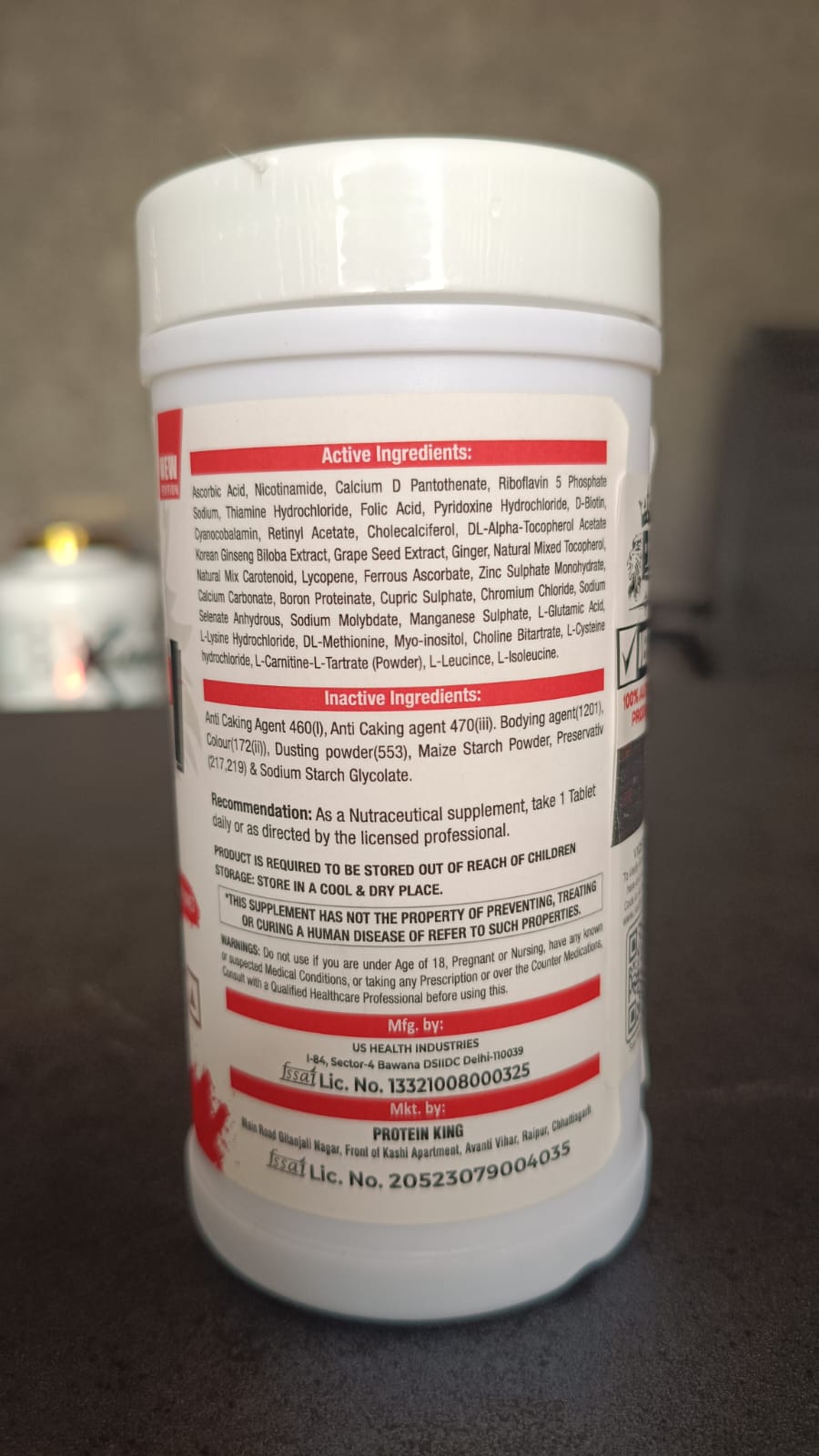 Protein King MULTIVITAMIN 60TAB.