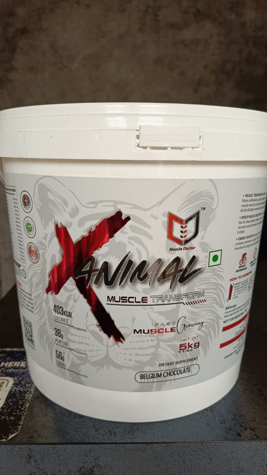 Muscle Doctor Muscle Transform Belgium Chocolate 5kg Muscle Gainer