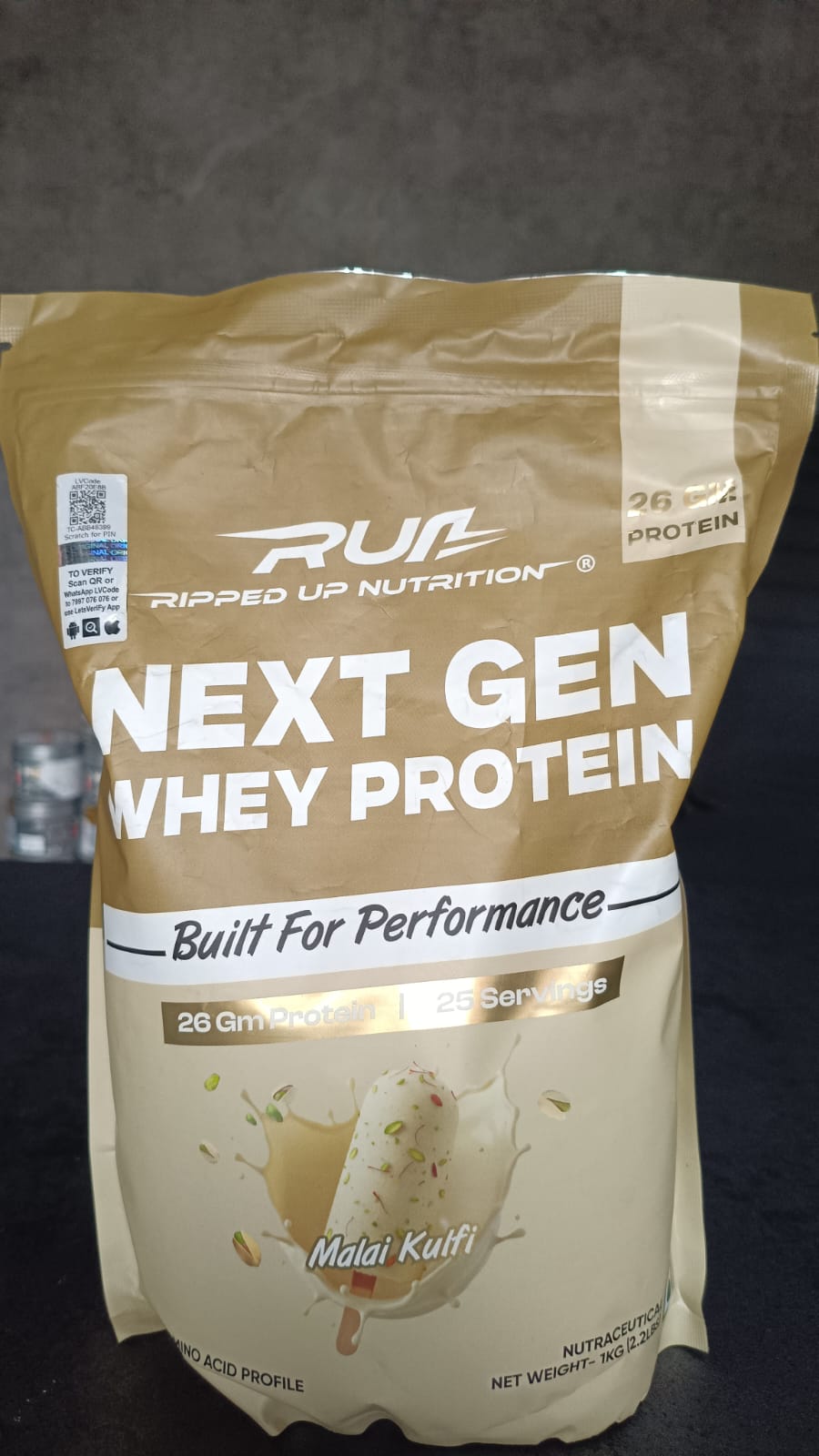 Ripped Up Nutrition Next Gen Whey Protein 1kg malai kulfi
