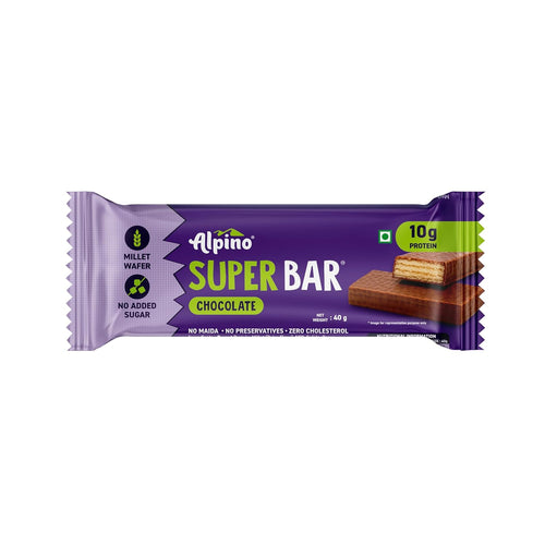 ALPINO 10g High Protein Super Waffer Bar Chocolate 40g