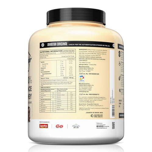 Avvatar 100% Performance Whey | 2 Kg | Belgian Chocolate Flavour
