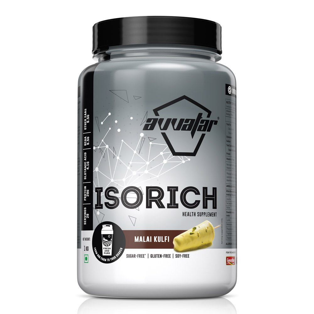 Avvatar Isorich Protein | 1 Kg | Malai Kulfi Flavour