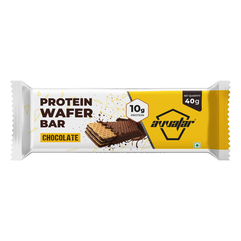 Avvatar Protein Wafer Bar | 320G | Chocolate Flavour | (8X40g)
