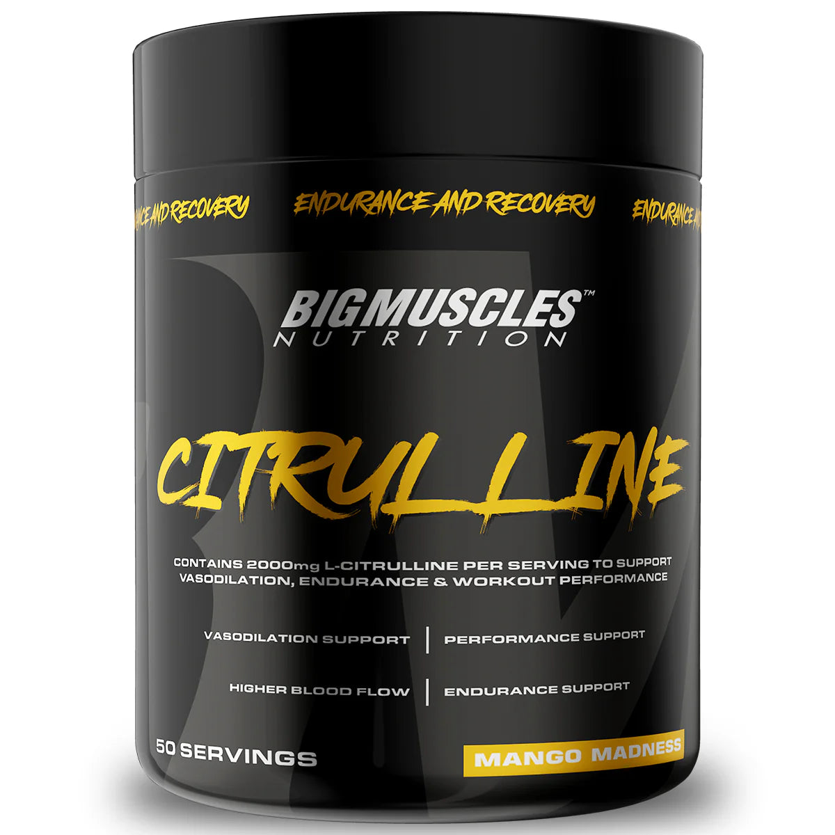 BIGMUSCLES NUTRITION Citrulline Malate [50 Servings] Pre Workout Enhance Muscle Pumps EAA (Essential Amino Acids) (100 g, Mango Madness)
