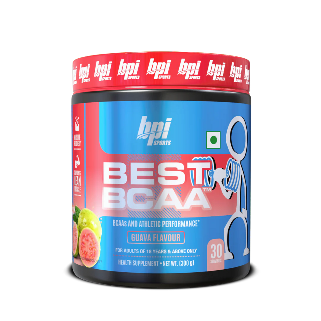 BPI Sports Best BCAA - BCAA Powder - Branched Chain Amino Acids - Muscle Recovery - Muscle Protein Synthesis - Lean Muscle - Improved Performance - Hydration guava flavour - 30 Servings - 300 gram.