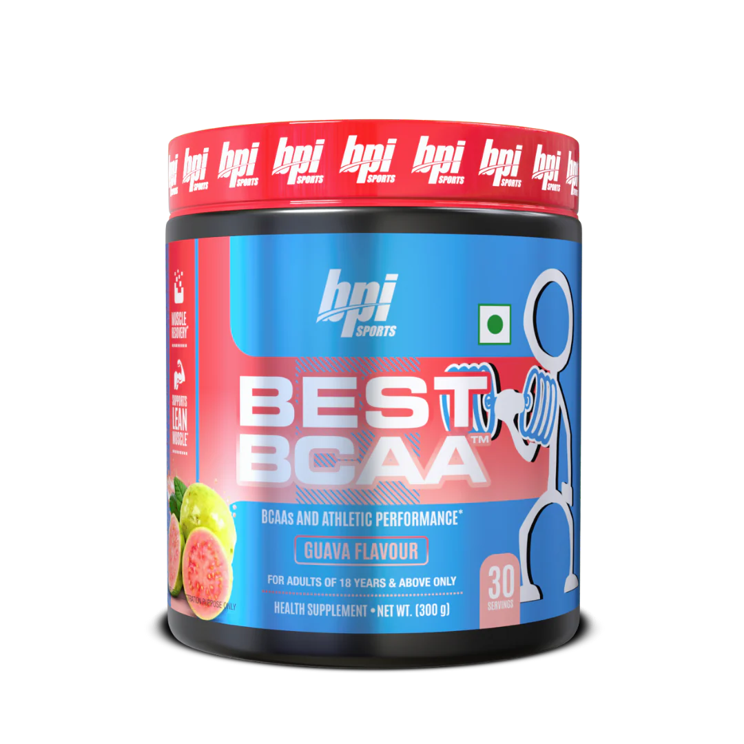 BPI Sports Best BCAA - BCAA Powder - Branched Chain Amino Acids - Muscle Recovery - Muscle Protein Synthesis - Lean Muscle - Improved Performance - Hydration guava flavour - 30 Servings - 300 gram.