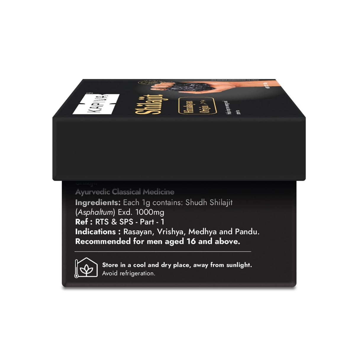 Kapiva Original Himalayan Shilajit/Shilajeet Resin 20g | 250mg/Serving | For Energy, Endurance & Vitality | 80 Servings | 100% Ayurvedic