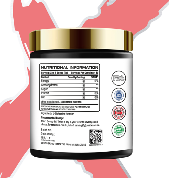 Muscle Doctor L-GLUTAMINE 200G Unflavord