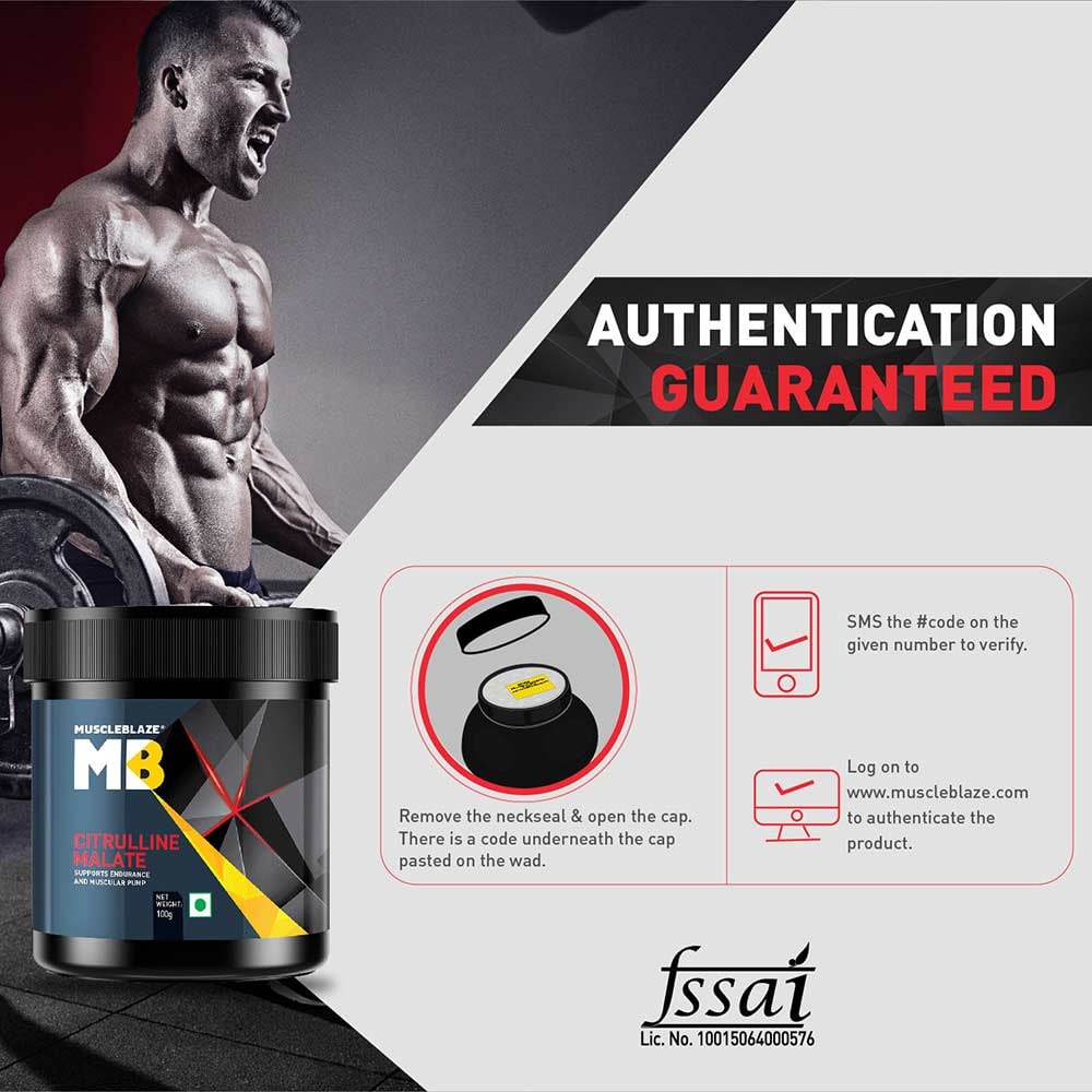 MuscleBlaze Citrulline Malate Unflavored • 100 g