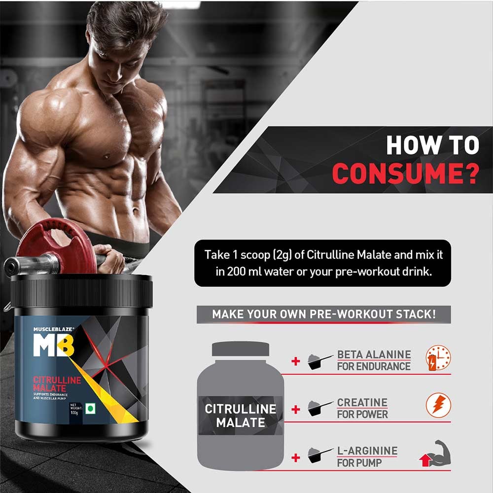 MuscleBlaze Citrulline Malate Unflavored • 100 g