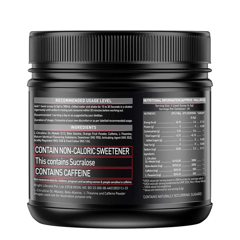 MuscleBlaze PRE Workout 200 Xtreme Fruit Punch • 200 g