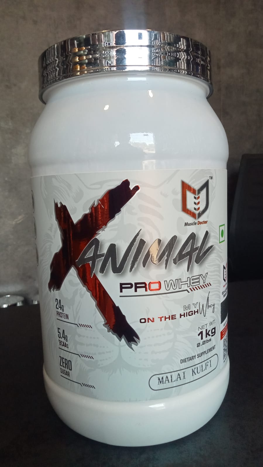 Muscle Doctor ANIMAL PRO Whey Protein (1 kg, malai kulfi)