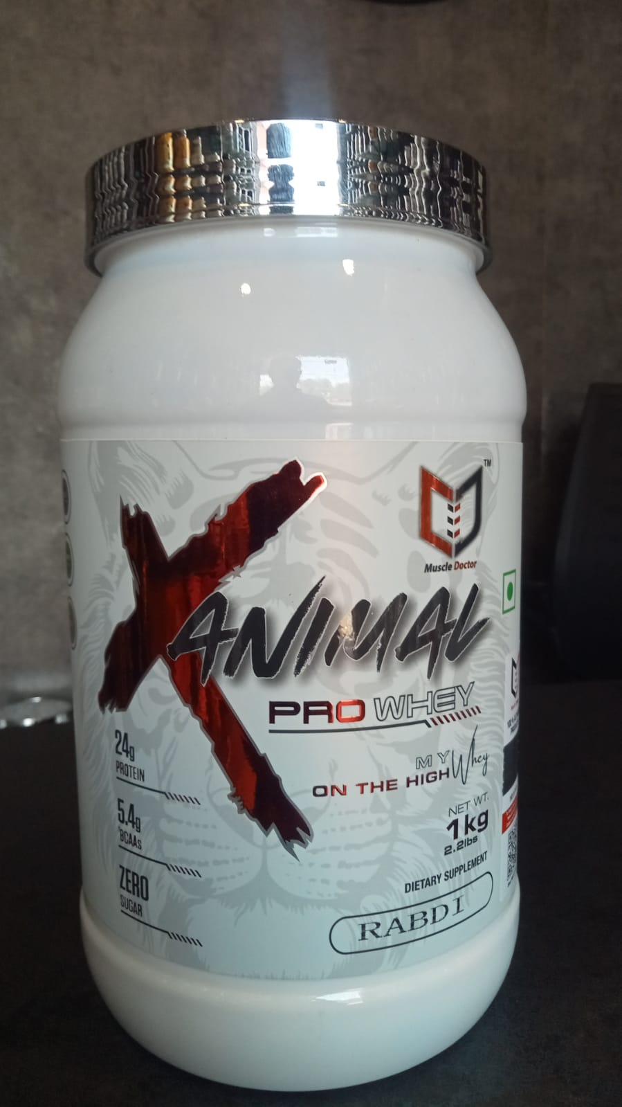 Muscle Doctor ANIMAL PRO Whey Protein (1 kg, Rabdi)