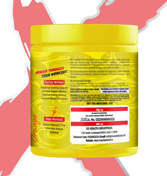 Muscle Doctor Big Daddy Pre Workout 150g blueberry 30ser.