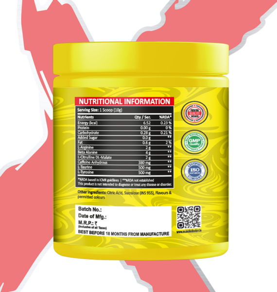 Muscle Doctor Big Daddy Pre Workout 150g Orange 30 ser.