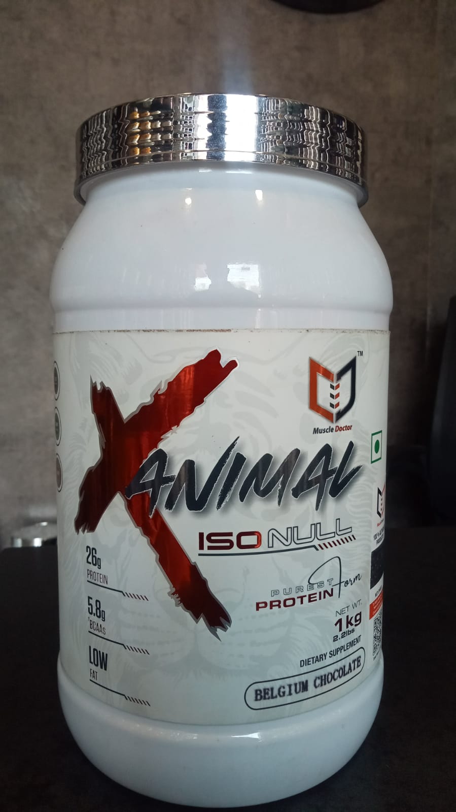 Muscle Doctor ANIMAL ISO NULL Whey Protein (1 kg, Belgium Chocolate)