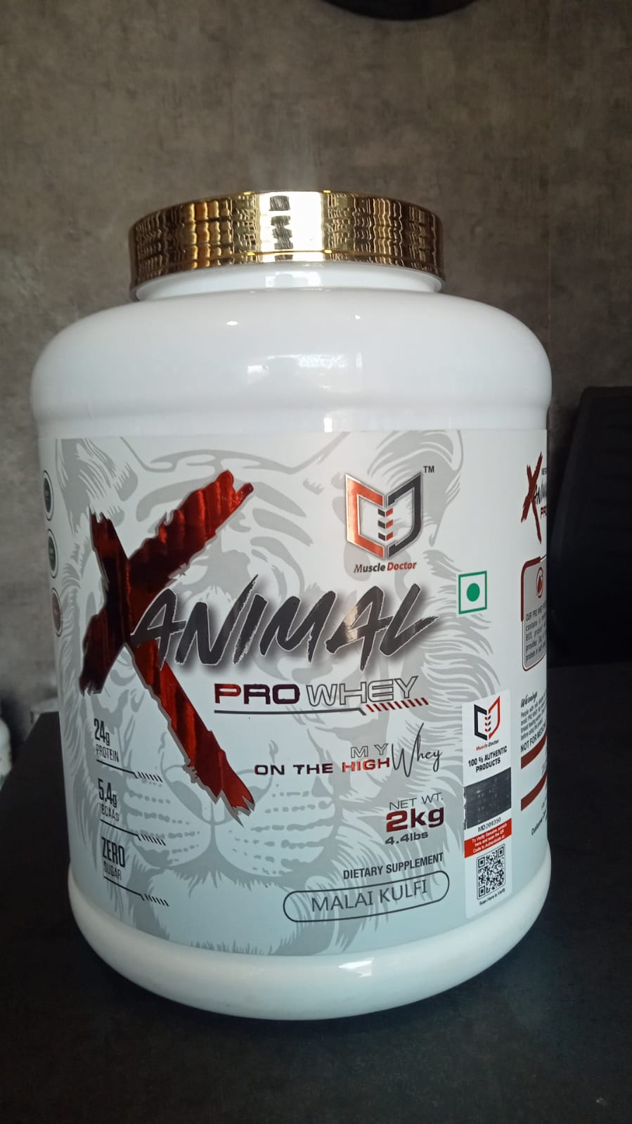 Muscle Doctor ANIMAL PRO Whey Protein (2 kg, malai kulfi)