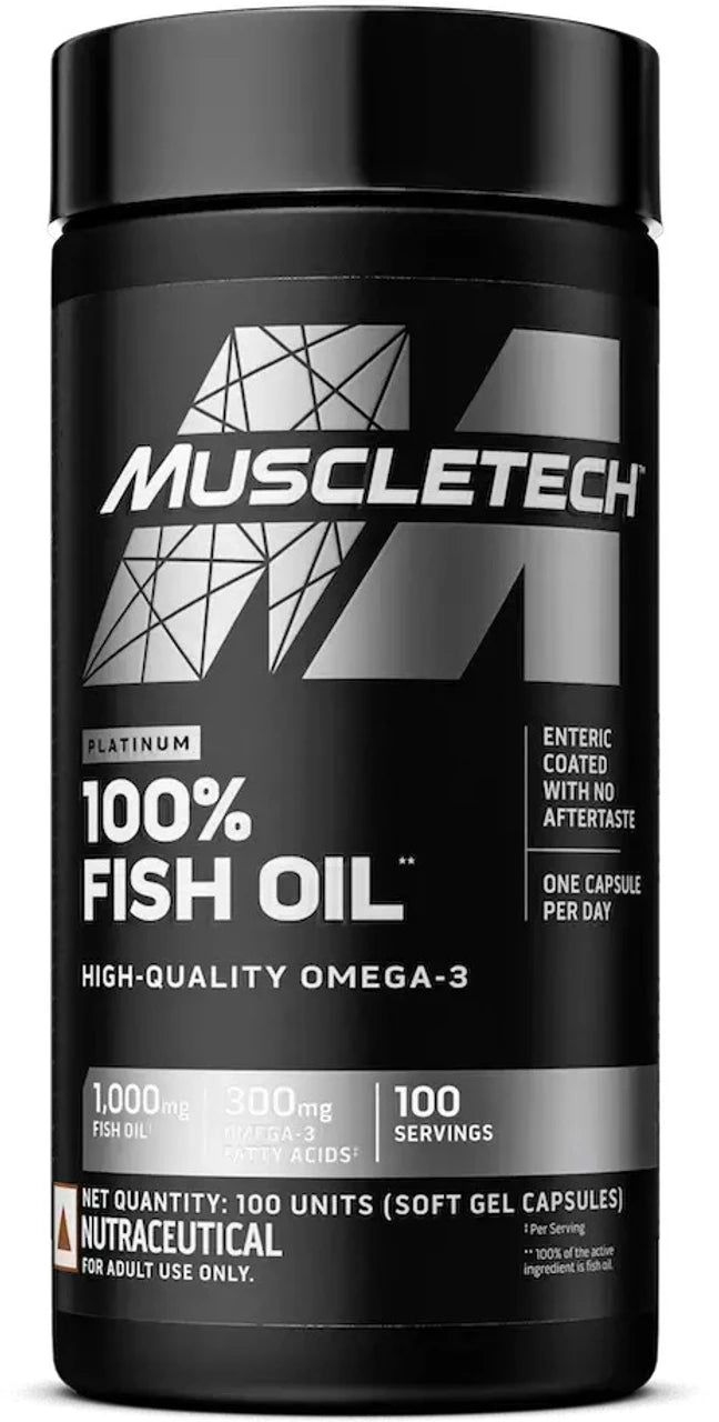 MuscleTech™ Platinum Omega Fish Oil Vitamins 100 Unit