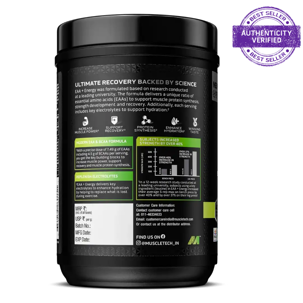 MuscleTech™ EAA+ Energy Amino Acid, Muscle Building, Recovery