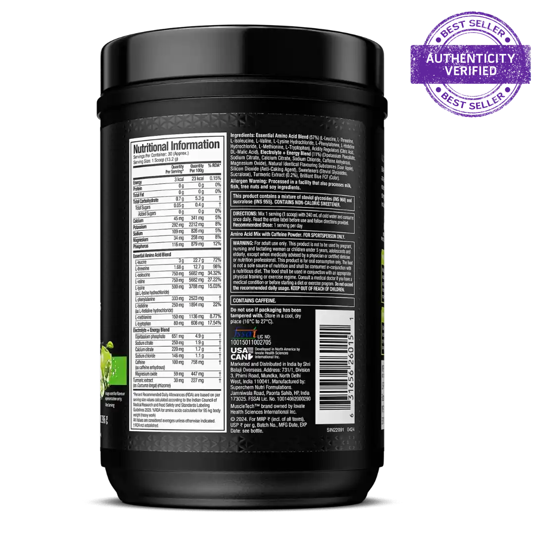 MuscleTech™ EAA+ Energy Amino Acid, Muscle Building, Recovery