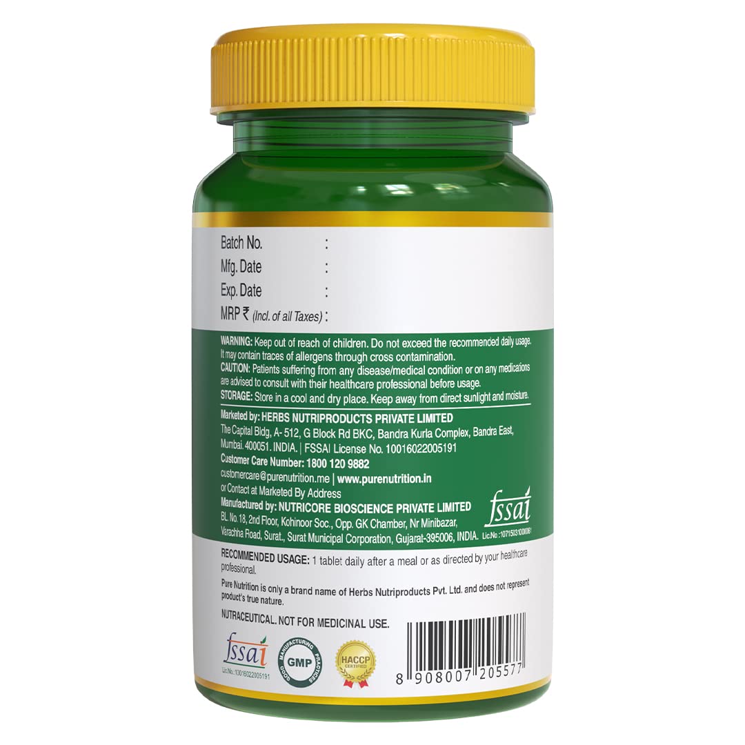 Pure Nutrition Zinc ZMA – 60 Veg Tablets | 800mg Zinc, Magnesium Aspartate & Vitamin B6 | Supports Muscle Recovery, Bone Strength & Deep Sleep | Boosts Energy, Testosterone & Immunity | Ideal for Athletes & Active Lifestyles
