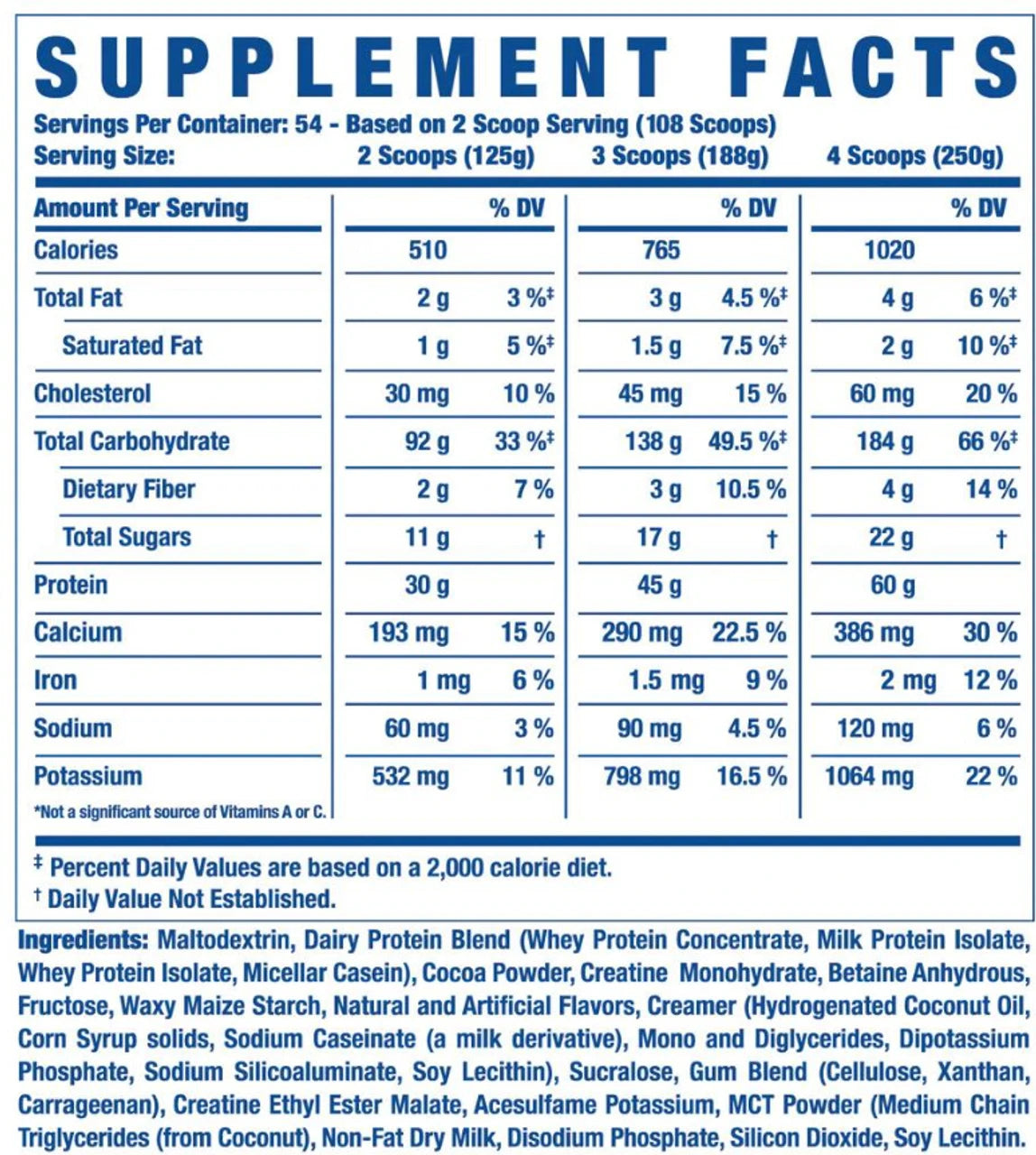 RONNIE COLEMAN Signature Series King Mass 6LB Weight Gainers/Mass Gainers (2.7 kg, Vanilla Ice Cream)
