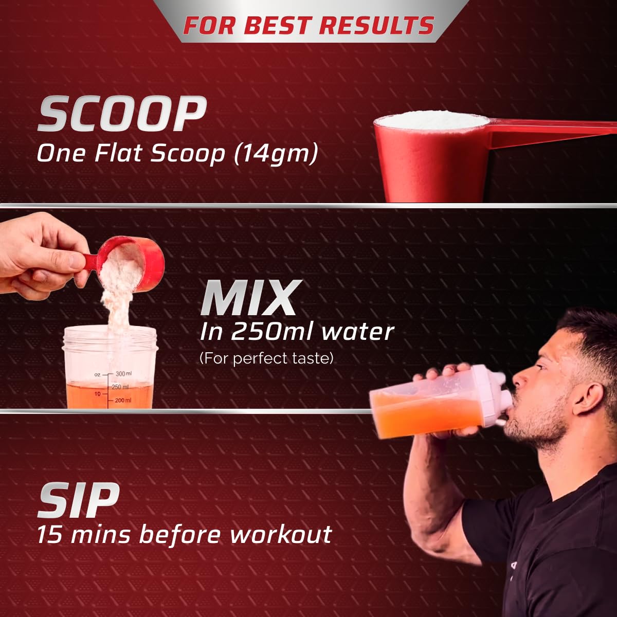 Dynamite Original Pre Workout For Men (30 Servings, Watermelon Ice) For Focus & Energy Boost With 6500mg Citrulline Complex | Preworkout Supplements For Men - 420g