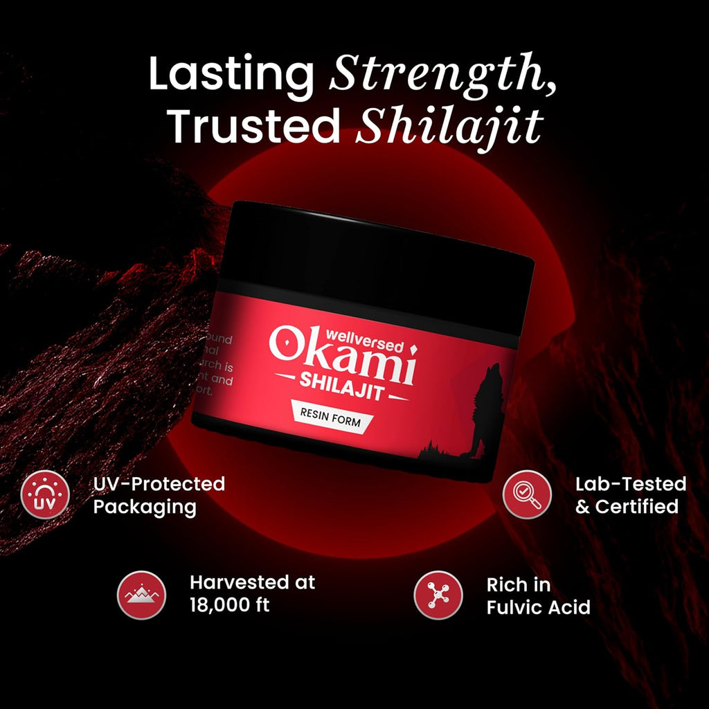 Himalayan Shilajit/Shilajeet Resin - 20g Authentic Himalayan Resin Rich In Fulvic Acid | Boosts Energy, Strength & Vitality | Supports Men’s Wellness & Performance | Shilajit For Men