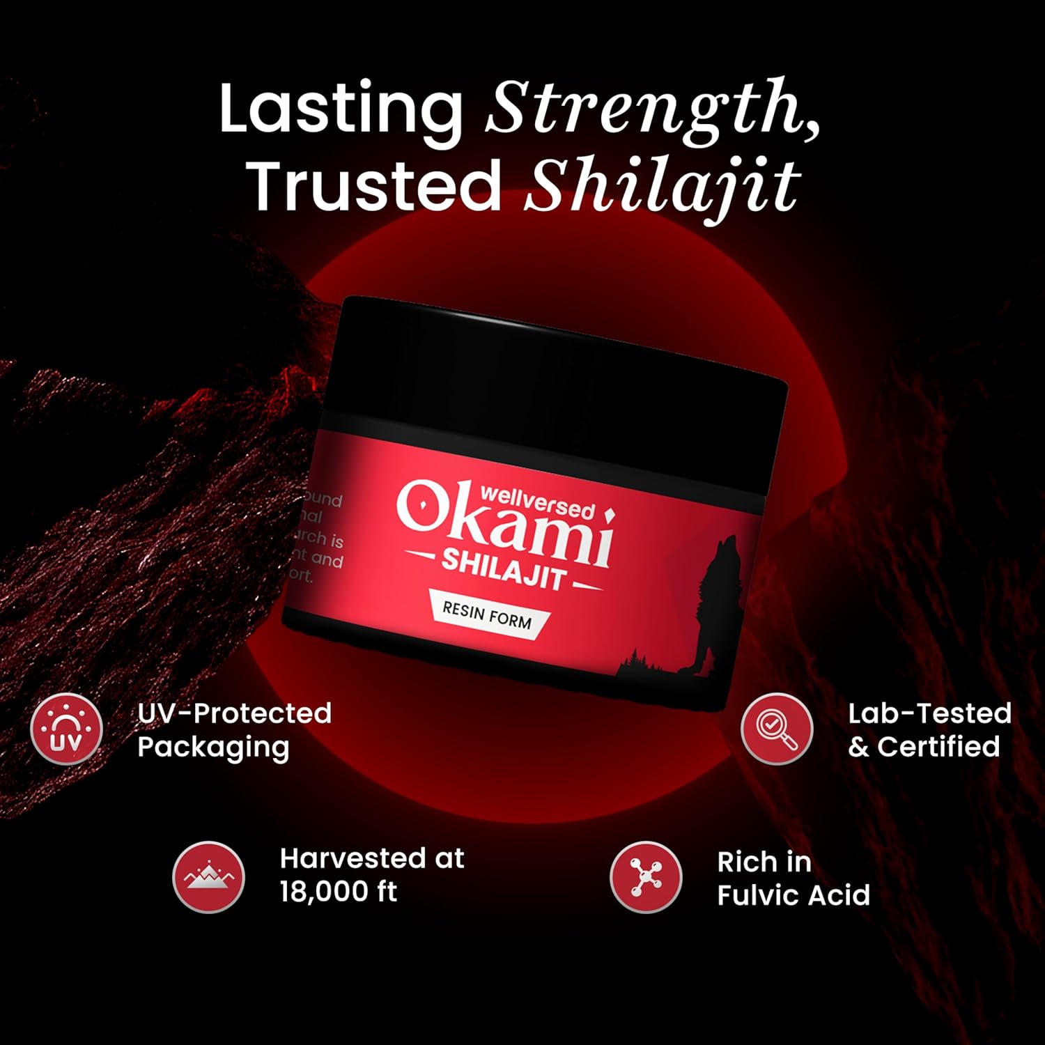 Himalayan Shilajit/Shilajeet Resin - 20g Authentic Himalayan Resin Rich In Fulvic Acid | Boosts Energy, Strength & Vitality | Supports Men’s Wellness & Performance | Shilajit For Men